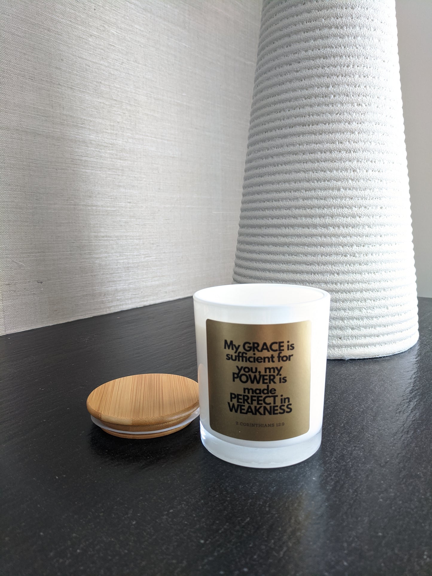 "My Grace is sufficient" Soy Candle 260g